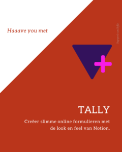 Tally als alternatieve online tool voor interact
